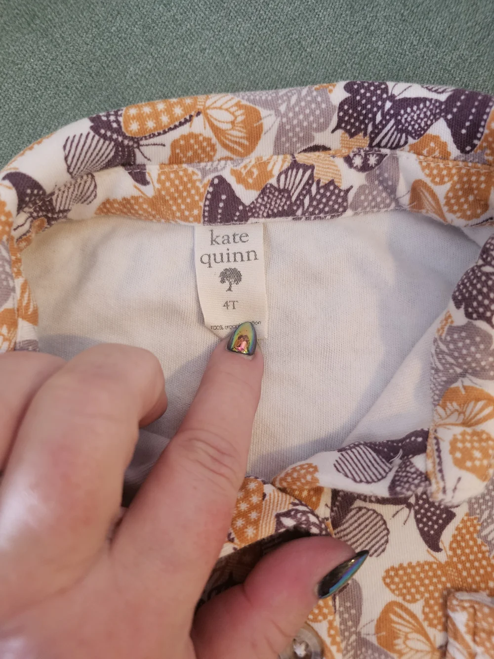 Kids Button Up Butterfly Shirt